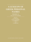 A Lexicon of Greek Personal Names : Volume V.C: Inland Asia Minor - Book