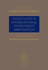 Good Faith in International Investment Arbitration - Book