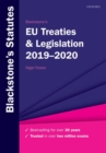 Blackstone's EU Treaties & Legislation 2019-2020 - Book