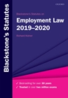 Blackstone's Statutes on Employment Law 2019-2020 - Book
