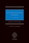 International Crimes: Volume I: Genocide - Book