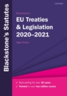 Blackstone's EU Treaties & Legislation 2020-2021 - Book