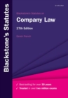 Blackstone's Statutes on Company Law - Book