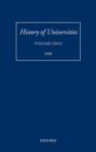 History of Universities : Volume XXI/2 - Book