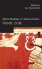 Oxford Readings in Greek Lyric Poetry - Book