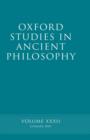 Oxford Studies in Ancient Philosophy XXXII : Summer 2007 - Book