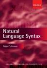 Natural Language Syntax - Book