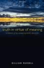 Truth in Virtue of Meaning : A Defence of the Analytic/Synthetic Distinction - Book