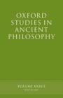 Oxford Studies in Ancient Philosophy XXXIII - Book