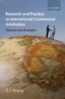 Research and Practice in International Commercial Arbitration : Sources and Strategies - Book