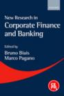 New Research in Corporate Finance and Banking - Book