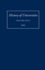 History of Universities: Volume XVI (1) : 2000 - Book