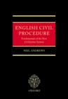 English Civil Procedure : Fundamentals of the New Civil Justice System - Book