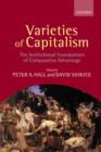 Varieties of Capitalism : The Institutional Foundations of Comparative Advantage - Book