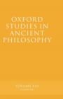 Oxford Studies in Ancient Philosophy Volume XXI : Winter 2001 - Book