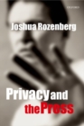 Privacy and the Press - Book