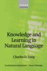 Knowledge and Learning in Natural Language - Book