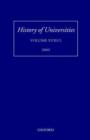 History of Universities, Volume XVIII/2 2003 - Book
