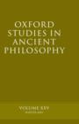 Oxford Studies in Ancient Philosophy volume XXV : Winter 2003 - Book