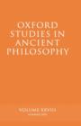 Oxford Studies in Ancient Philosophy XXVIII : Summer 2005 - Book