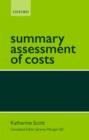 Summary Assessment of Costs - Book