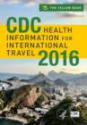 CDC Health Information for International Travel 2016 - Book