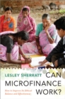 Can Microfinance Work? : How to Improve Its Ethical Balance and Effectiveness - eBook