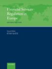 Financial Services Regulation in Europe - Book