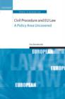 Civil Procedure and EU Law : A Policy Area Uncovered - Book