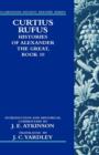 Curtius Rufus, Histories of Alexander the Great, Book 10 - Book