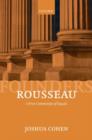Rousseau : A Free Community of Equals - Book
