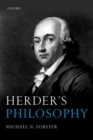 Herder's Philosophy - Book
