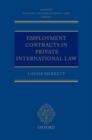Employment Contracts in Private International Law - Book