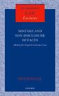 Mistake and Non-Disclosure of Fact : Models for English Contract Law - Book