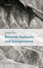 Between Authority and Interpretation : On the Theory of Law and Practical Reason - Book