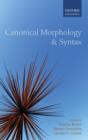 Canonical Morphology and Syntax - Book