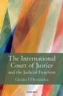 The International Court of Justice and the Judicial Function - Book