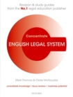 English Legal System Concentrate : Law Revision and Study Guide - Book
