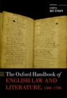 The Oxford Handbook of English Law and Literature, 1500-1700 - Book
