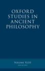 Oxford Studies in Ancient Philosophy, Volume 43 - Book