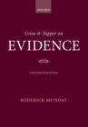 Cross & Tapper on Evidence - Book