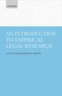 An Introduction to Empirical Legal Research - Book