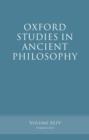 Oxford Studies in Ancient Philosophy, Volume 44 - Book