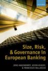 Size, Risk, and Governance in European Banking - Book