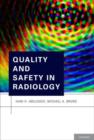 Quality and Safety in Radiology - Book