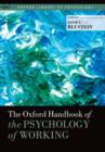 The Oxford Handbook of the Psychology of Working - Book