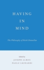 Having in Mind : The Philosophy of Keith Donnellan - Book