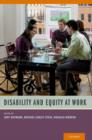 Disability and Equity at Work - Book