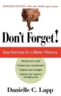 Don't Forget : Easy Exercises for a Better Memory - Book