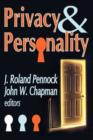 Privacy and Personality - Book